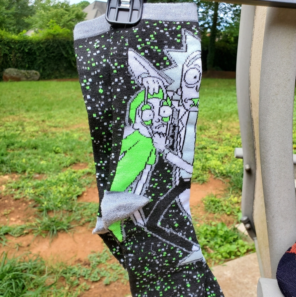 Rick and Morty Calf Socks